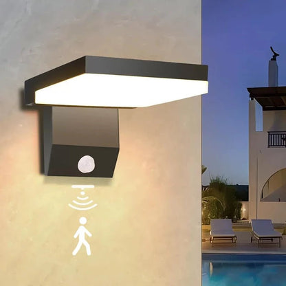 Luminaire Extérieur LED IP65 Étanche Pliable avec Capteur, Lumière Chaude Moderne - Luminous Place