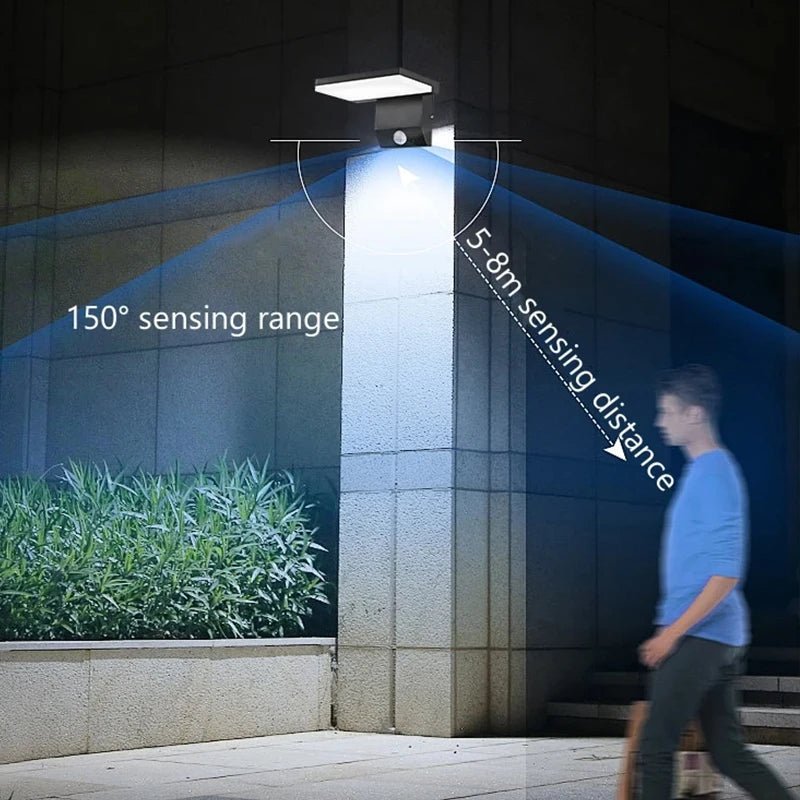 Luminaire Extérieur LED IP65 Étanche Pliable avec Capteur, Lumière Chaude Moderne - Luminous Place