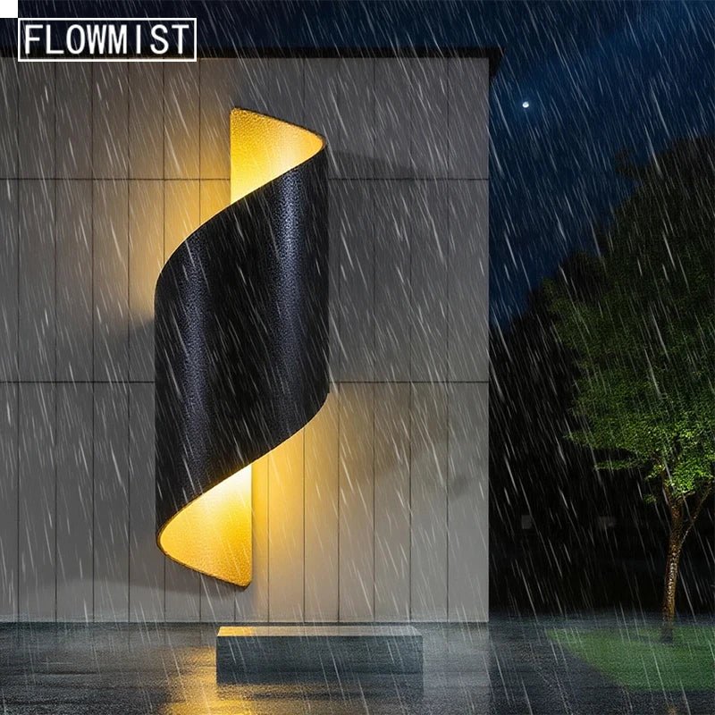 Luminaire Extérieur LED IP65 Spirale Design Nordique Lumière Chaude - Luminous Place