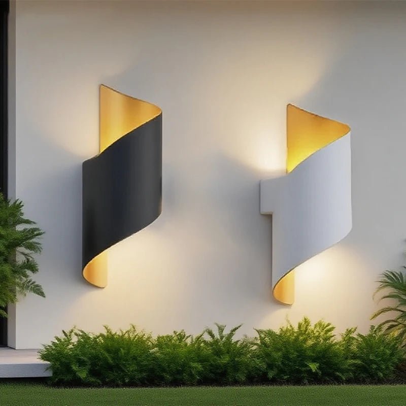 Luminaire Extérieur LED IP65 Spirale Design Nordique Lumière Chaude - Luminous Place