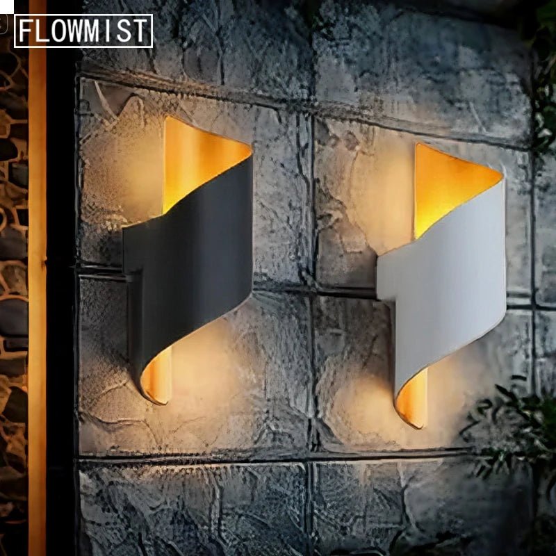 Luminaire Extérieur LED IP65 Spirale Design Nordique Lumière Chaude - Luminous Place