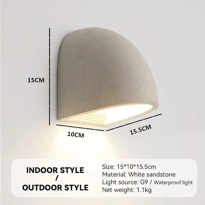 Luminaire Extérieur LED Nordique Terrazzo Étanche pour Mur et Terrasse - Luminous Place