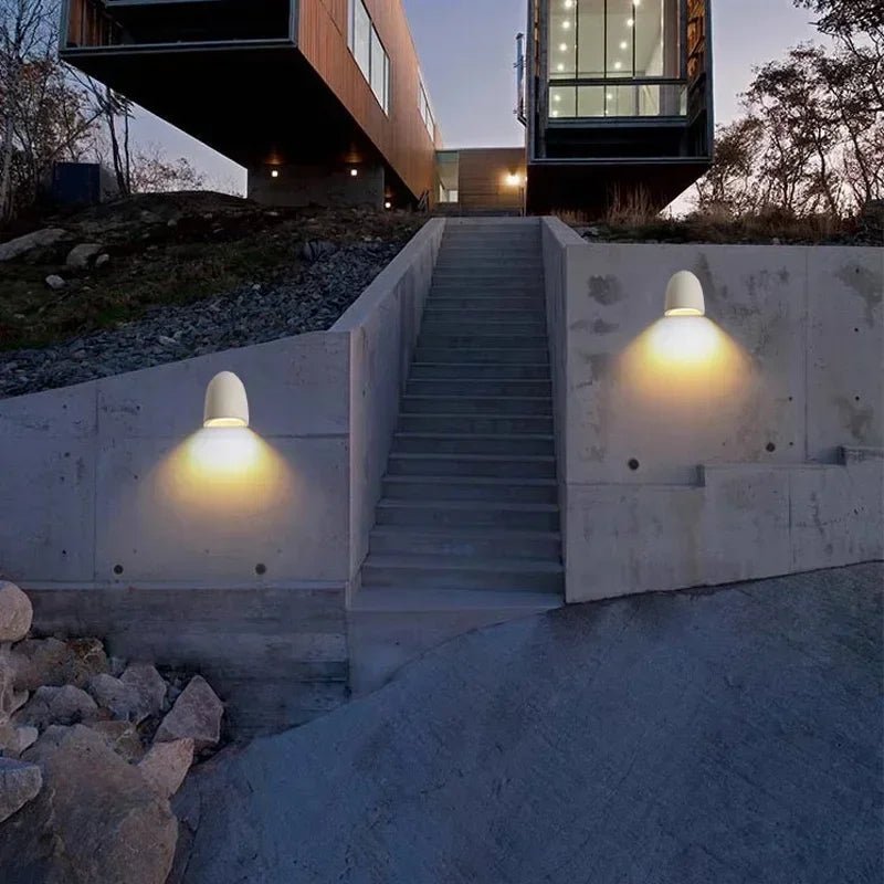 Luminaire Extérieur LED Nordique Terrazzo Étanche pour Mur et Terrasse - Luminous Place