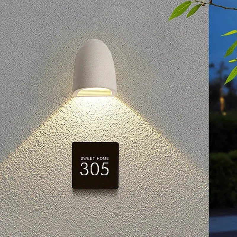 Luminaire Extérieur LED Nordique Terrazzo Étanche pour Mur et Terrasse - Luminous Place