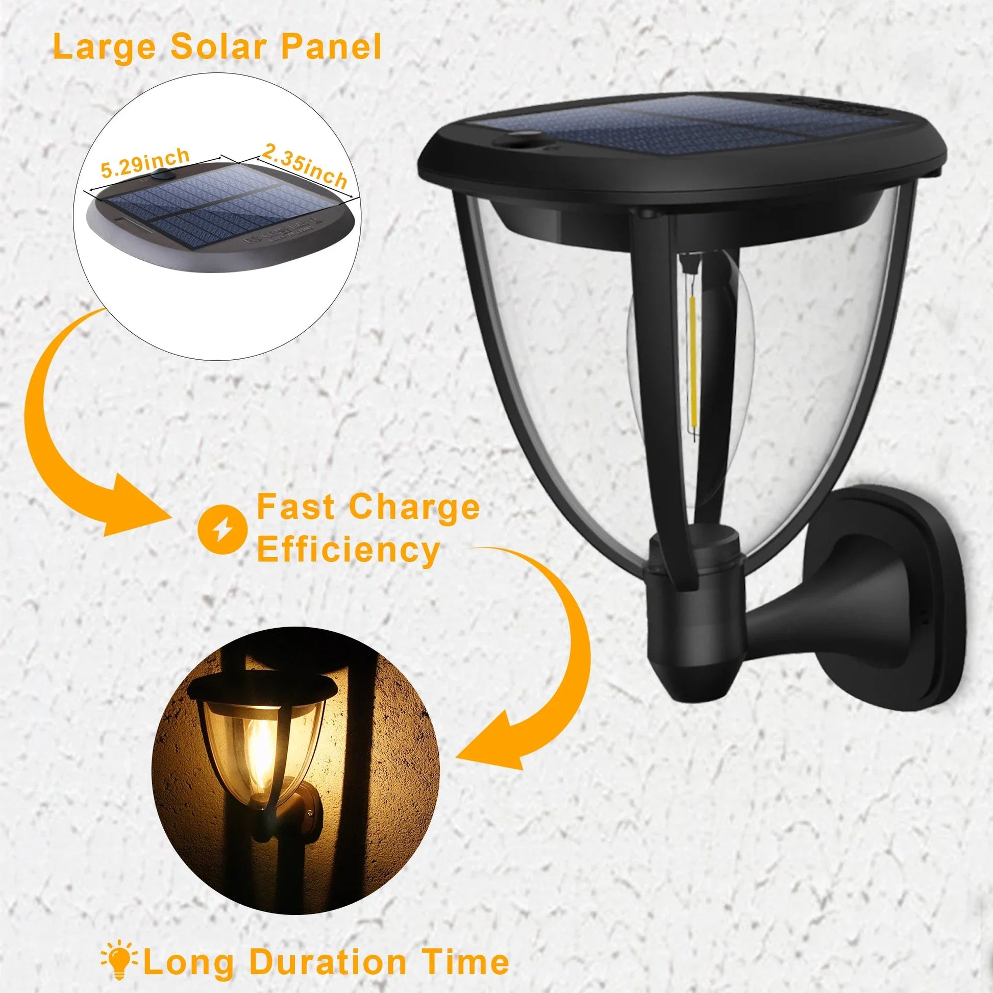 Luminaire Extérieur LED Solaire Étanche 360° pour Jardin et Garage - Luminous Place