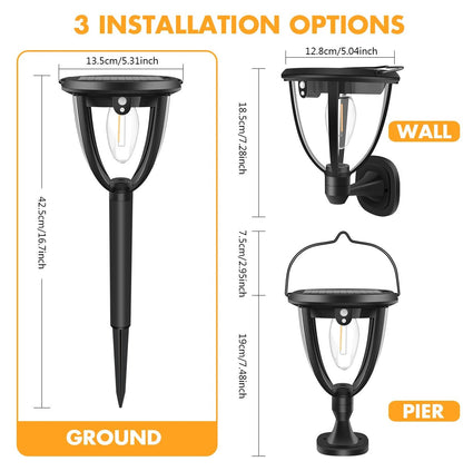 Luminaire Extérieur LED Solaire Étanche 360° pour Jardin et Garage - Luminous Place