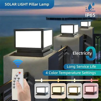 Luminaire Extérieur LED Solaire Étanche avec Télécommande, Ambiance Chaleureuse et Design Moderne - Luminous Place