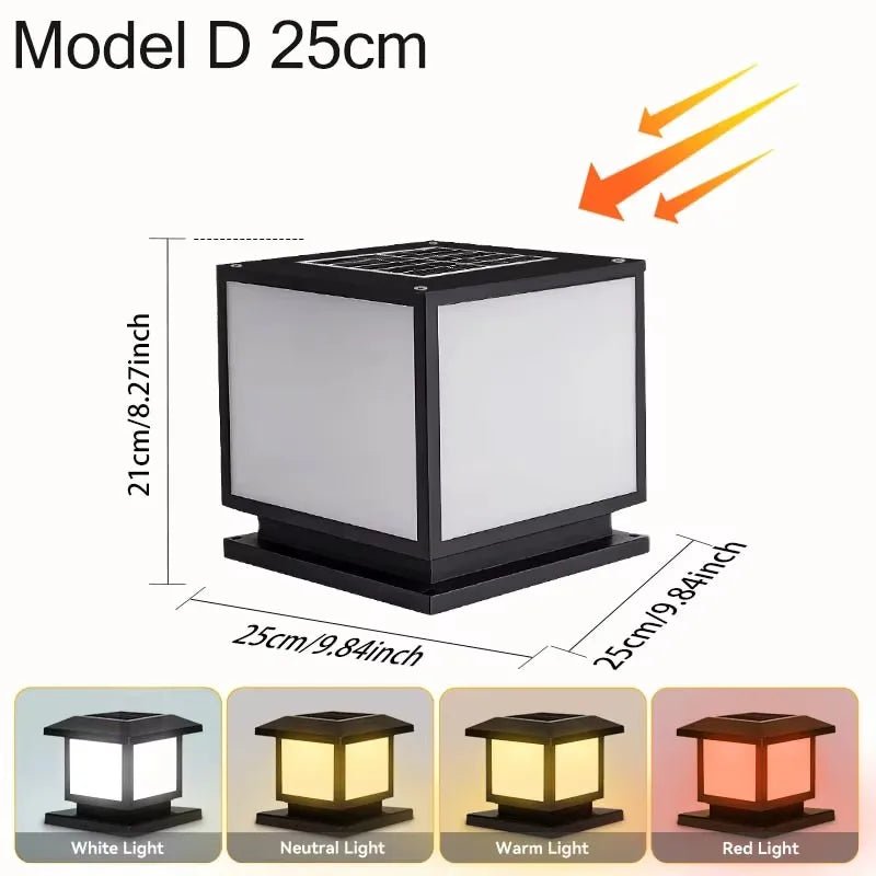 Luminaire Extérieur LED Solaire Étanche avec Télécommande, Ambiance Chaleureuse et Design Moderne - Luminous Place