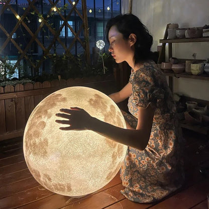 Luminaire Extérieur Rond en Fibre de Résine Étanche IP65 pour Jardin - Luminous Place