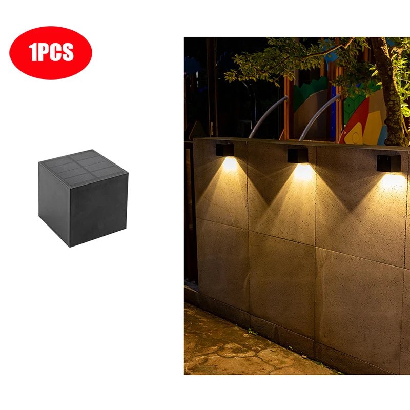 Luminaire Extérieur Solaire LED Carré IP65 pour Jardin et Mur - Luminous Place