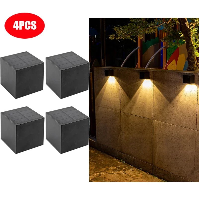 Luminaire Extérieur Solaire LED Carré IP65 pour Jardin et Mur - Luminous Place