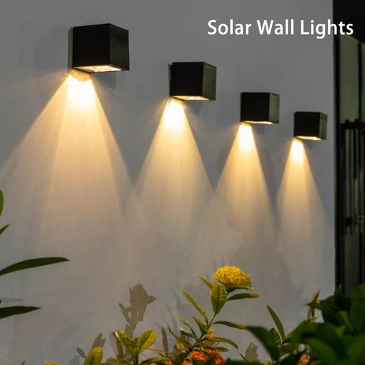 Luminaire Extérieur Solaire LED Carré IP65 pour Jardin et Mur - Luminous Place