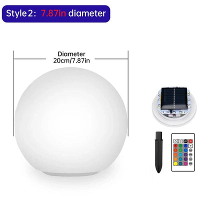 Luminaire Extérieur Solaire Rond 16 LED Multicolores IP67 Étanche - Luminous Place