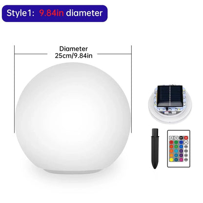 Luminaire Extérieur Solaire Rond 16 LED Multicolores IP67 Étanche - Luminous Place