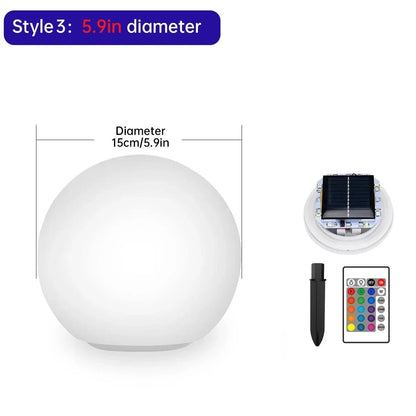 Luminaire Extérieur Solaire Rond 16 LED Multicolores IP67 Étanche - Luminous Place