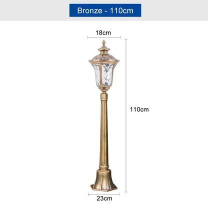 Luminaire Extérieur Style Européen en Aluminium, Lampe de Jardin IP54 Étanche - Luminous Place