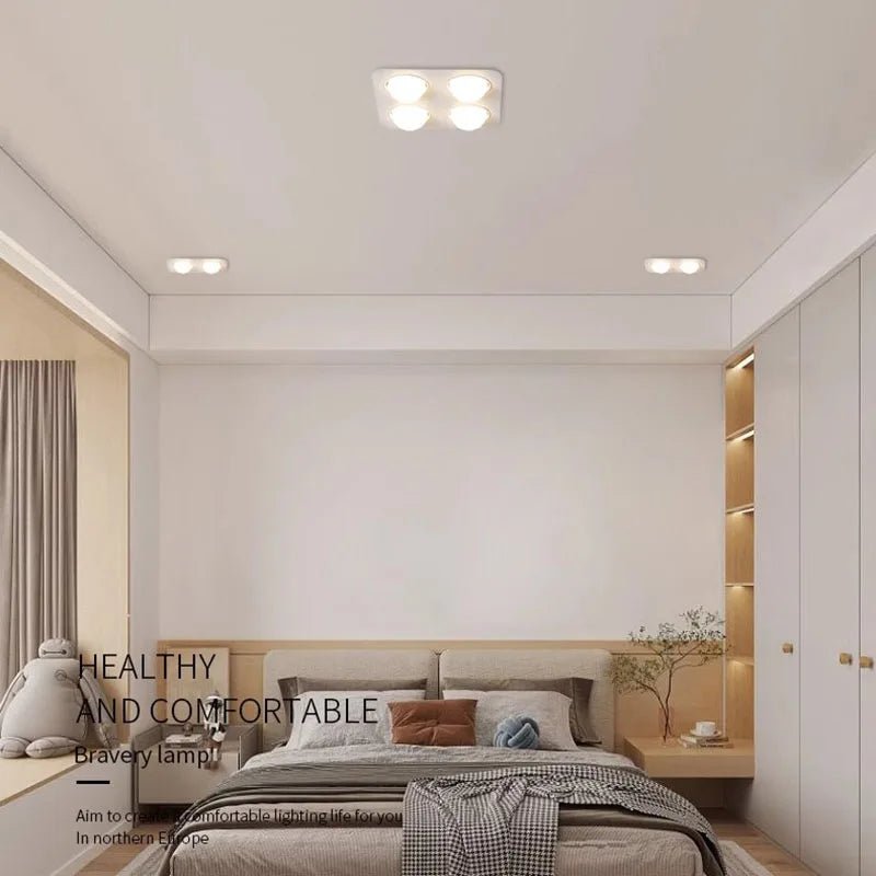 Spot Eclairage Encastrable Aluminium Gx53 pour Plafond, Couloir et Salon - Luminous Place