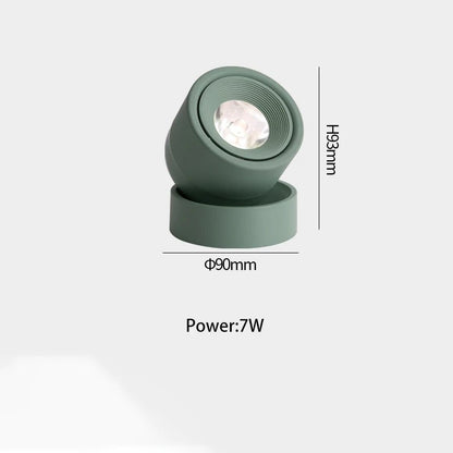 Spot Eclairage LED 7W Lumineux COB, Design Nordique, Rotation 360° - Luminous Place