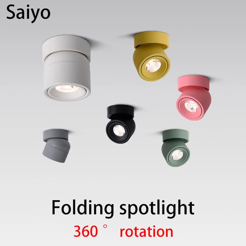 Spot Eclairage LED 7W Lumineux COB, Design Nordique, Rotation 360° - Luminous Place