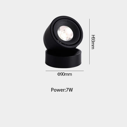 Spot Eclairage LED 7W Lumineux COB, Design Nordique, Rotation 360° - Luminous Place