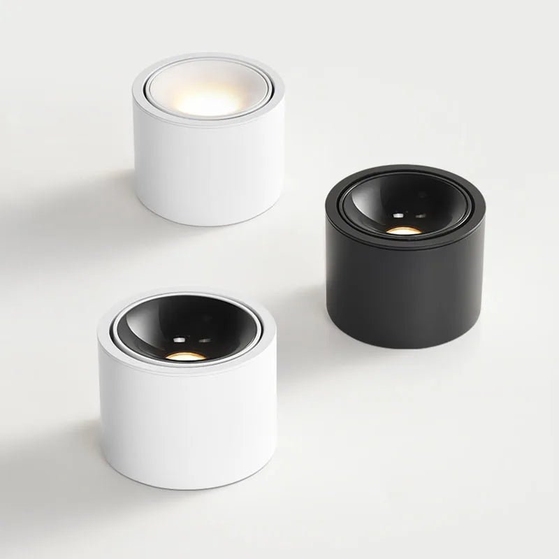 Spot Eclairage LED COB à Angle Réglable, Plafonnier Surface 5W - 15W, Lumière Chaude & Naturelle - Luminous Place