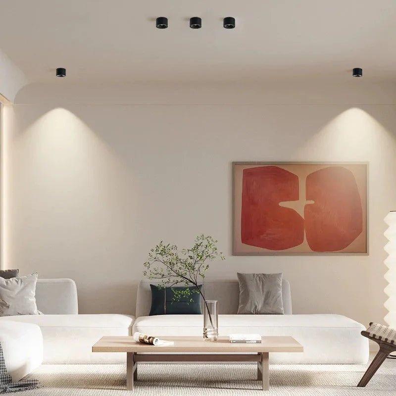 Spot Eclairage LED COB à Angle Réglable, Plafonnier Surface 5W - 15W, Lumière Chaude & Naturelle - Luminous Place