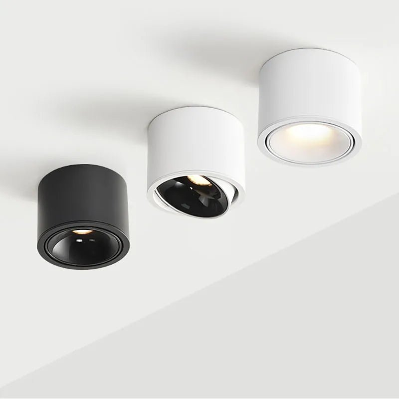 Spot Eclairage LED COB à Angle Réglable, Plafonnier Surface 5W - 15W, Lumière Chaude & Naturelle - Luminous Place