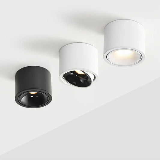 Spot Eclairage LED COB à Angle Réglable, Plafonnier Surface 5W - 15W, Lumière Chaude & Naturelle - Luminous Place