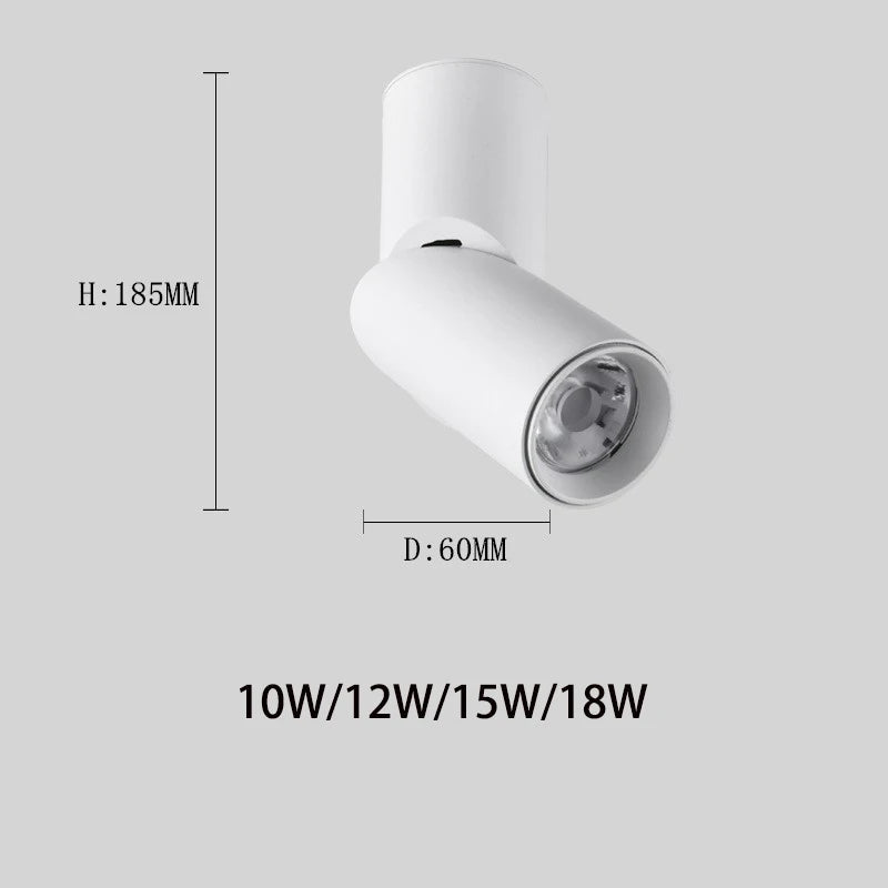 Spot Eclairage LED Dimmable Plafond Aluminium, Lumière Blanche Chaude/Naturelle/Froide, 10 - 18W - Luminous Place