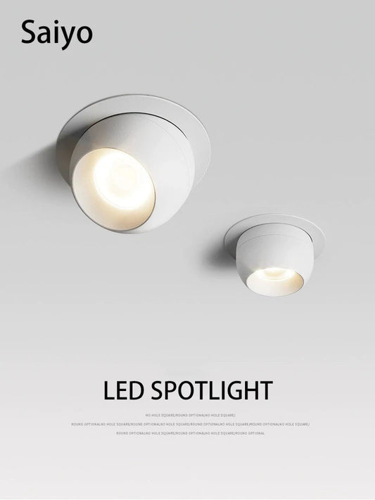 Spot Eclairage LED Encastrable COB 7W Aluminium Angle Réglable - Luminous Place