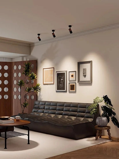 Spot Eclairage LED GU10 COB Bois Noyer Angle Réglable Plafonnier Surface 110 - 220V - Luminous Place