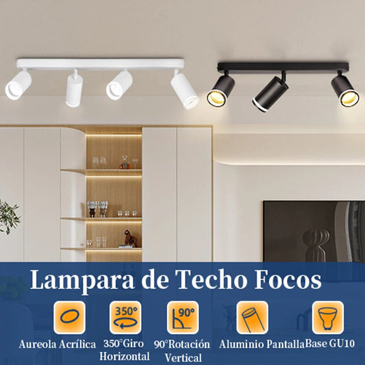 Spot Eclairage LED GU10 Rotatif en Aluminium pour Intérieur Moderne - Luminous Place