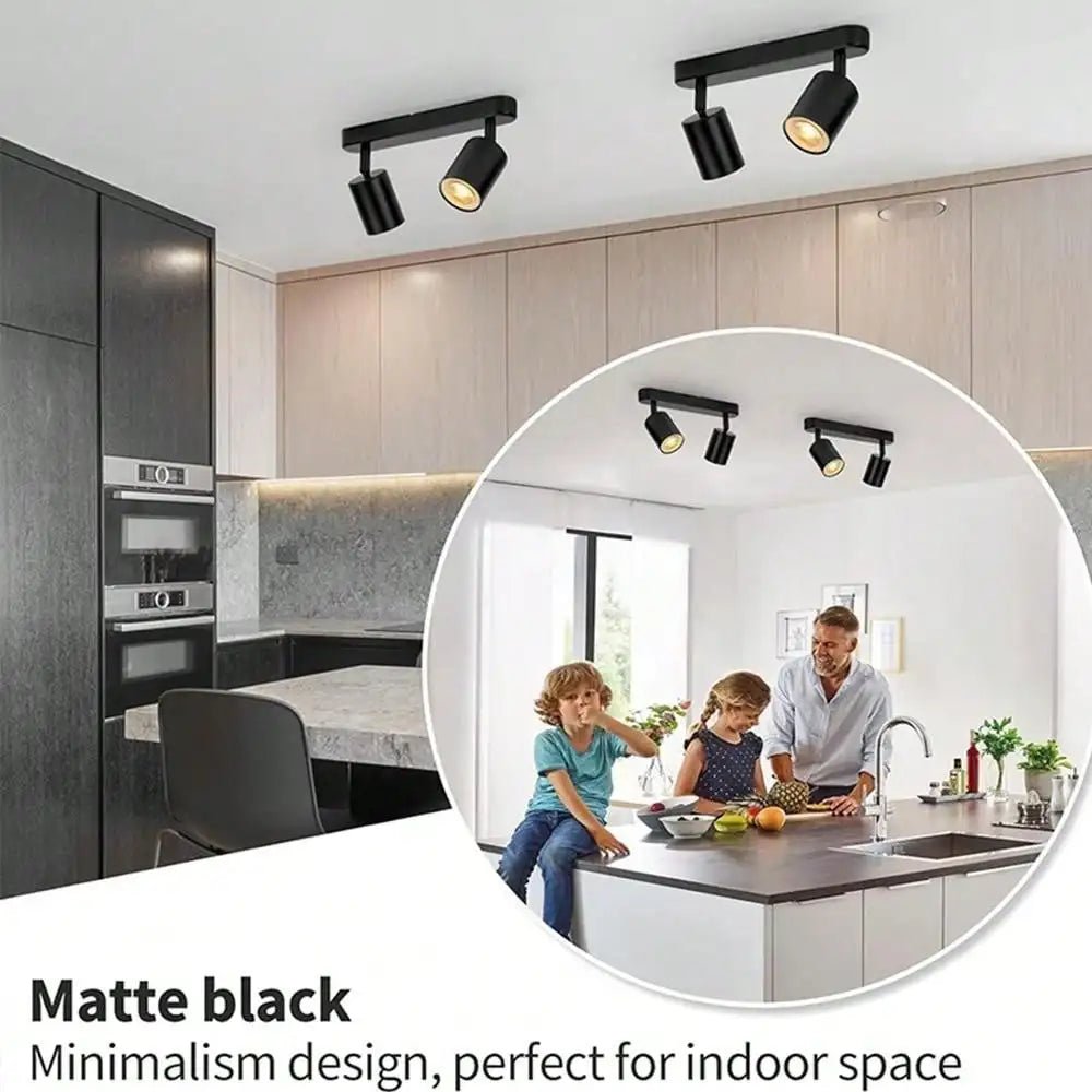 Spot Eclairage LED GU10 rotatif en aluminium pour plafond design moderne - Luminous Place