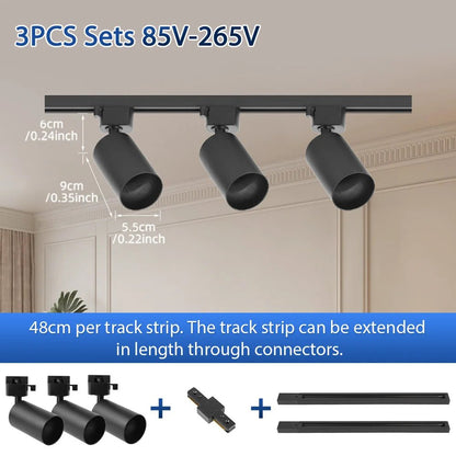 Spot Eclairage LED GU10 sur Rail pour Intérieur, Ambiance Contemporaine - Luminous Place