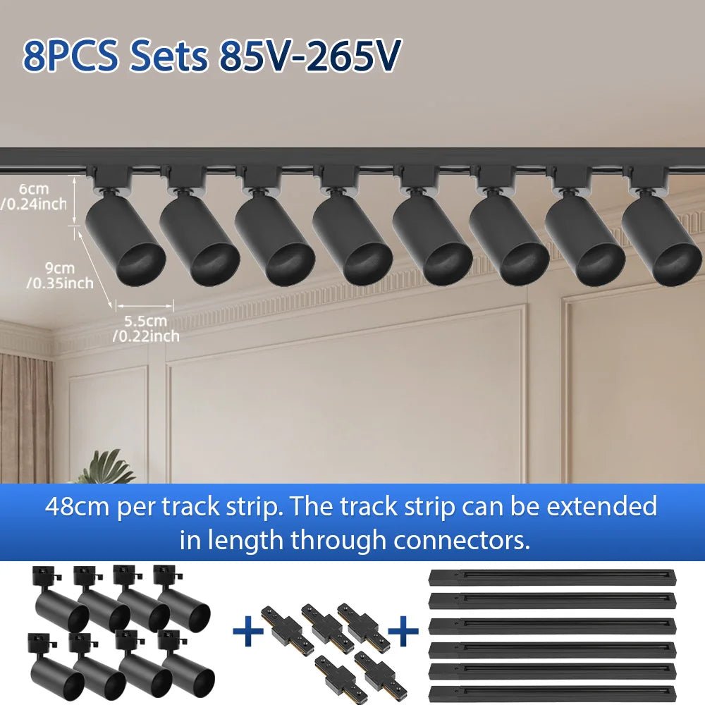 Spot Eclairage LED GU10 sur Rail pour Intérieur, Ambiance Contemporaine - Luminous Place