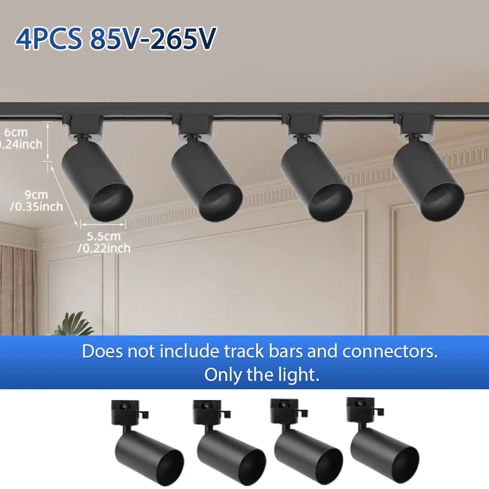 Spot Eclairage LED GU10 sur Rail pour Intérieur, Ambiance Contemporaine - Luminous Place