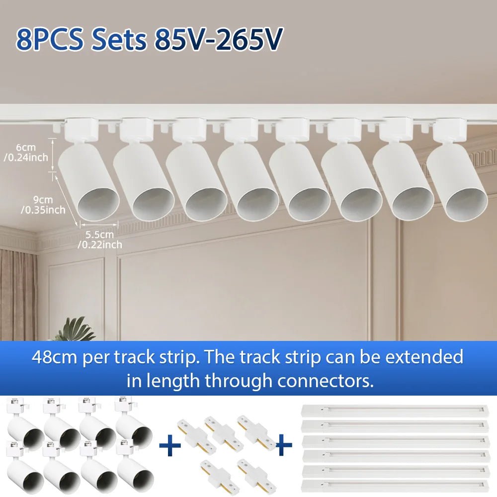 Spot Eclairage LED GU10 sur Rail pour Intérieur, Ambiance Contemporaine - Luminous Place