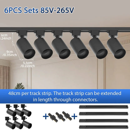 Spot Eclairage LED GU10 sur Rail pour Intérieur, Ambiance Contemporaine - Luminous Place