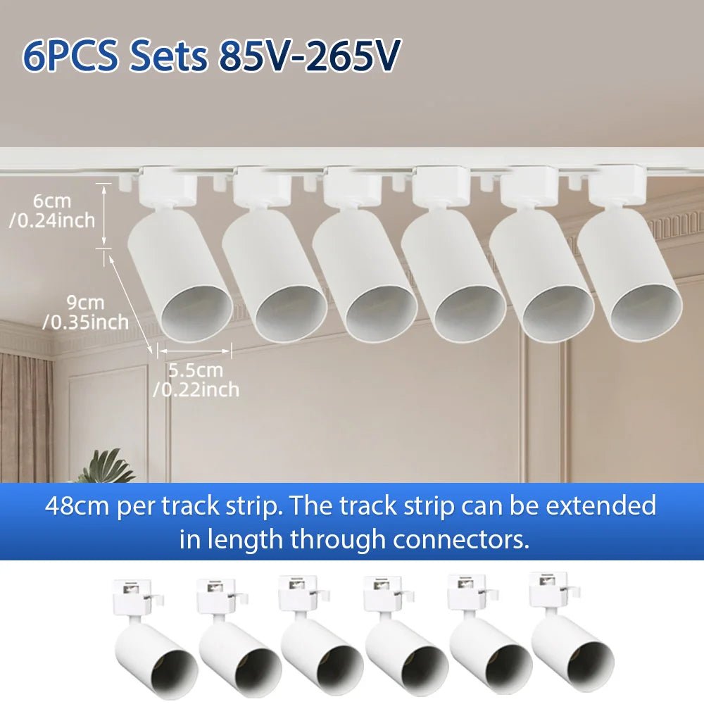 Spot Eclairage LED GU10 sur Rail pour Intérieur, Ambiance Contemporaine - Luminous Place