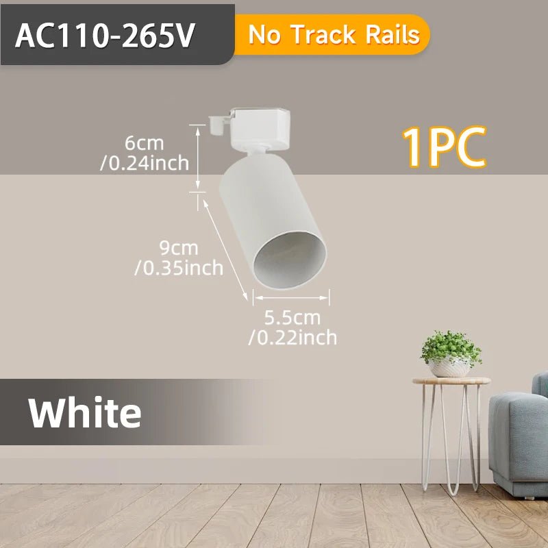 Spot Eclairage LED GU10 sur Rail pour Intérieur, Ambiance Contemporaine - Luminous Place