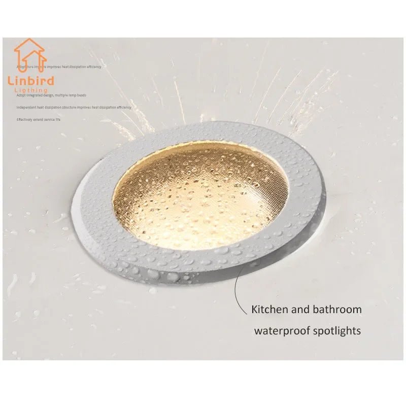 Spot Eclairage LED IP65 étanche anti - buée anti - éblouissement pour cuisine et salle de bain - Luminous Place