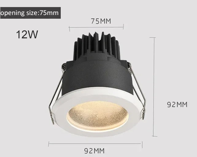 Spot Eclairage LED IP65 étanche anti - buée anti - éblouissement pour cuisine et salle de bain - Luminous Place