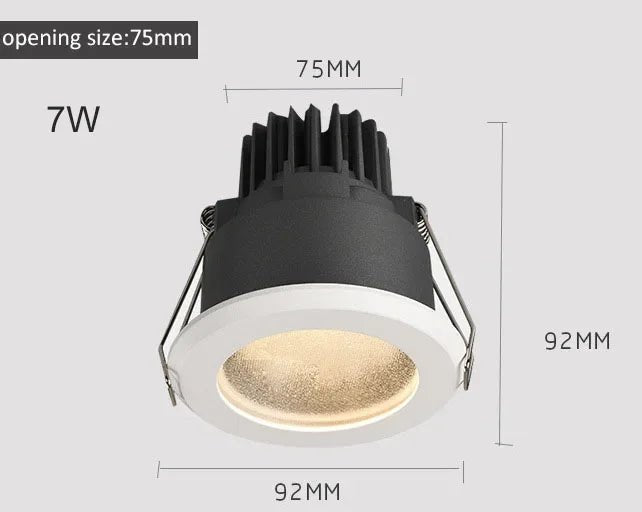 Spot Eclairage LED IP65 étanche anti - buée anti - éblouissement pour cuisine et salle de bain - Luminous Place