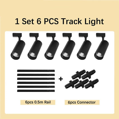 Spot Eclairage LED sur Rail 220V COB, Projecteur 20/30/40W pour Boutique et Maison - Luminous Place