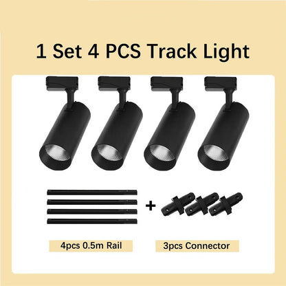 Spot Eclairage LED sur Rail 220V COB, Projecteur 20/30/40W pour Boutique et Maison - Luminous Place