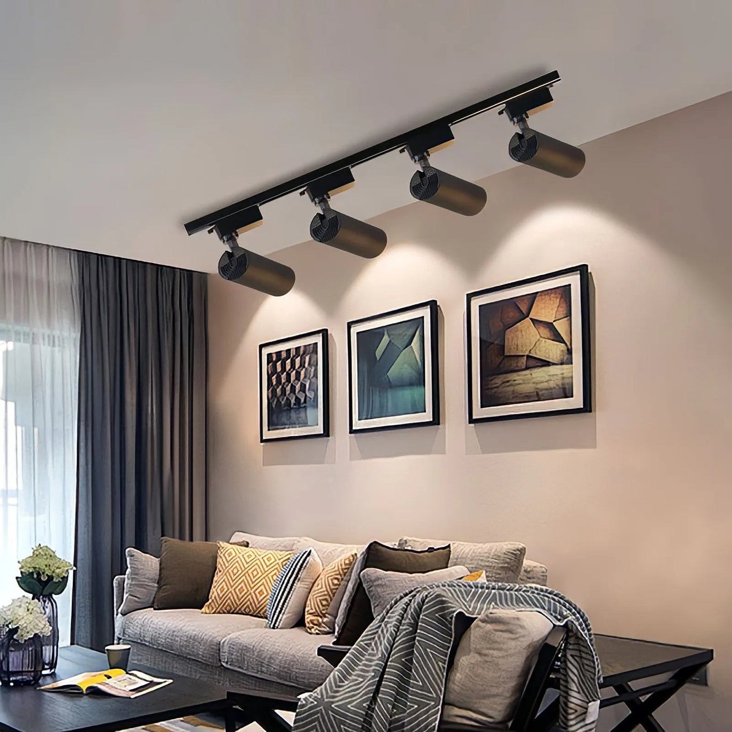 Spot Eclairage LED sur Rail 220V COB, Projecteur 20/30/40W pour Boutique et Maison - Luminous Place