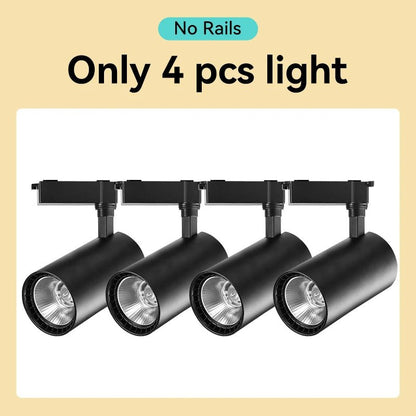 Spot Eclairage LED sur Rail COB 220V, Ambiance Chaleureuse, Design Moderne - Luminous Place