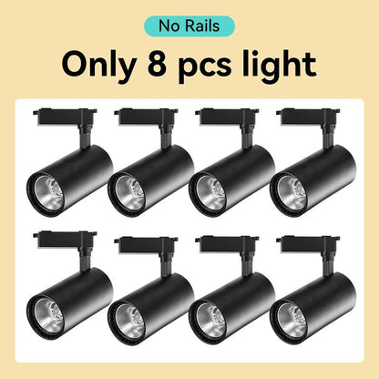 Spot Eclairage LED sur Rail COB 220V, Ambiance Chaleureuse, Design Moderne - Luminous Place