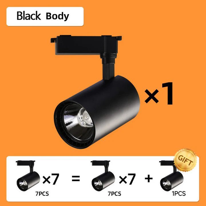 Spot Eclairage LED sur Rail COB 220V, Ambiance Chaleureuse, Design Moderne - Luminous Place