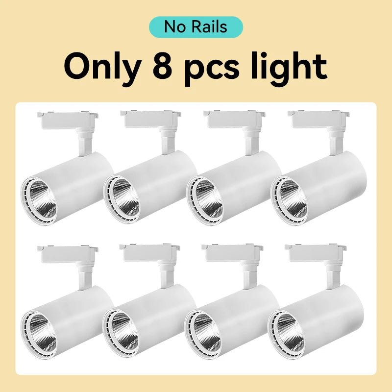 Spot Eclairage LED sur Rail COB 220V, Ambiance Chaleureuse, Design Moderne - Luminous Place